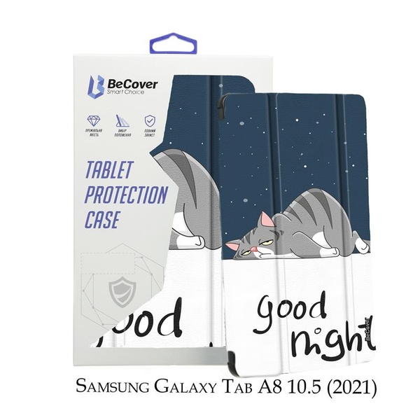 Чохол-книжка BeCover Smart для Samsung Galaxy Tab A8 SM-X200/SM-X205 Good Night (707273) 707273 фото