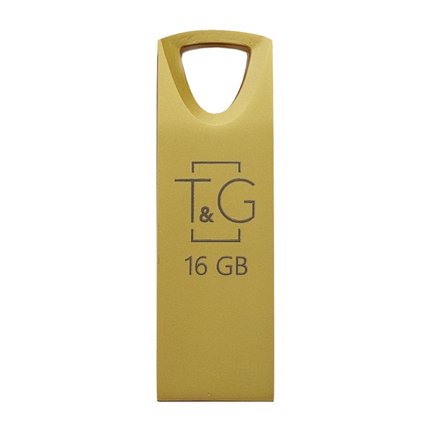 Флеш-накопичувач USB 16GB T&G 117 Metal Series Gold (TG117GD-16G) TG117GD-16G фото