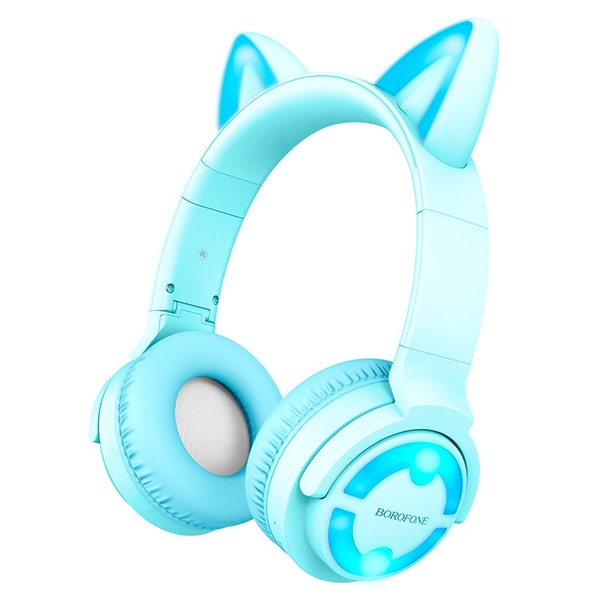 Bluetooth-гарнітура Borofone BO15 Cat Ear Blue (BO15U) BO15U фото