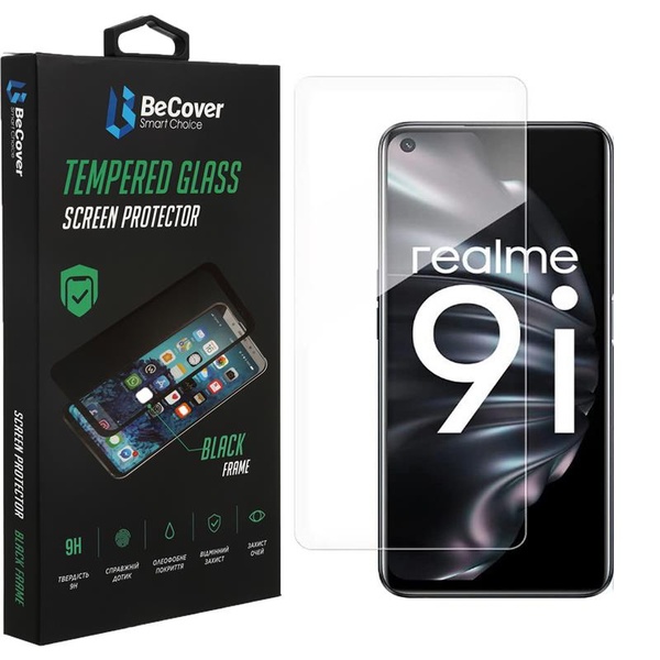 Захисне скло BeCover для Realme 9i Crystal Clear Glass 3D (708128) 708128 фото