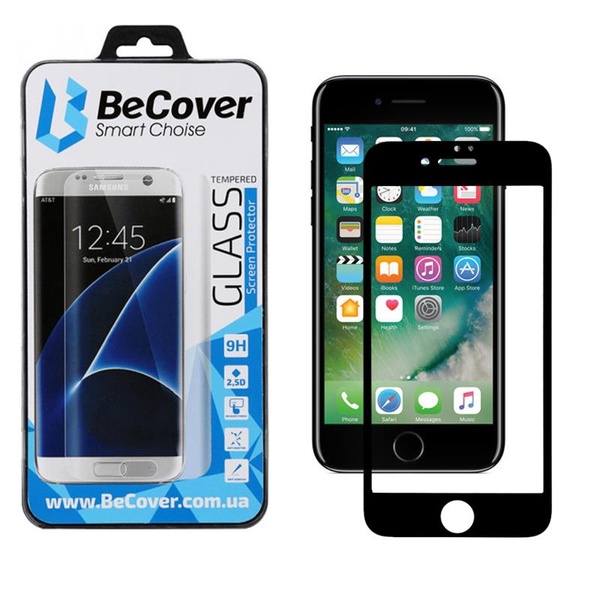 Захисне скло BeCover для Apple iPhone 7 Plus/8 Plus 3D Black 701042 фото