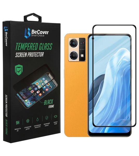 Захисне скло BeCover для Oppo Reno7 Black (707605) 707605 фото