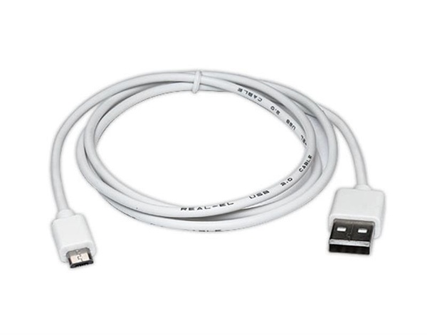 Кабель REAL-EL Pro USB2.0 AM-micro USB type B 0.6M білий EL123500022 фото