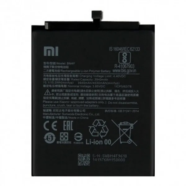 АКБ Xiaomi Mi 9 Lite/Mi A3/Mi CC9/Mi CC9e (BM4F) (оригінал 100%, тех. упаковка) (A18891) A18891 фото