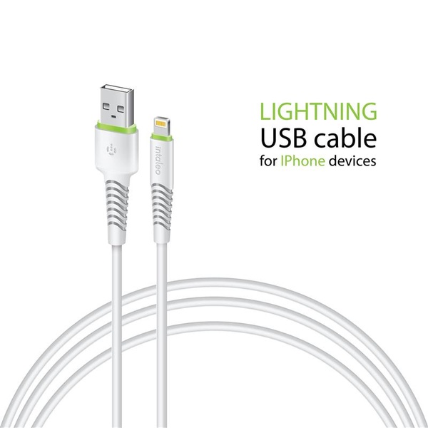 Кабель Intaleo CBFLEXL0 USB-Lightning 0.2м White (1283126487439) 1283126487439 фото