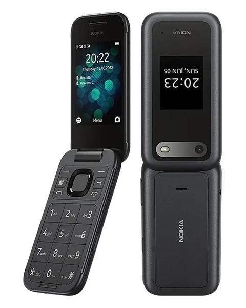 Мобільний телефон Nokia 2660 Flip Dual Sim Black Nokia 2660 Flip DS Black фото