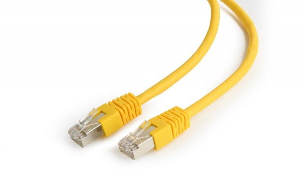 Патч-корд Cablexpert (PP6-0.5M/Y) FTP, литий, 50u "штекер із засувкою, 0.5 м, жовтий PP6-0.5M/Y фото