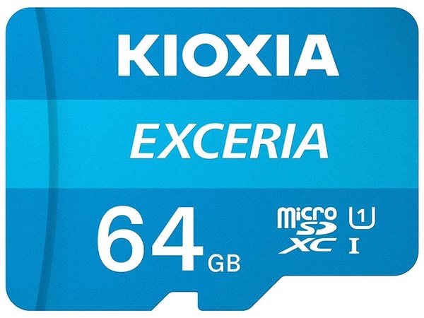 Карта пам`ятi MicroSDXC 64GB UHS-I Class 10 Kioxia Exceria R100MB/s (LMEX1L064GG2) + SD-адаптер LMEX1L064GG2 фото