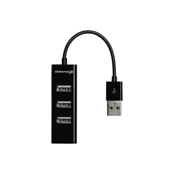 Концентратор Grand-X Travel 4хUSB2.0 Black (GH-403) GH-403 фото