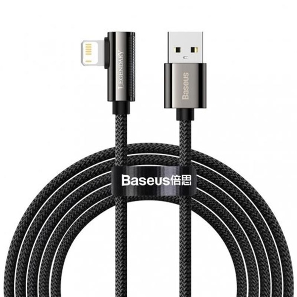 Кабель Baseus Legend Series Elbow USB-Lightning, 2м, Black (CALCS-A01) CALCS-A01 фото