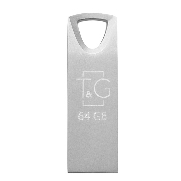 Флеш-накопичувач USB 64GB T&G 117 Metal Series Silver (TG117SL-64G) TG117SL-64G фото