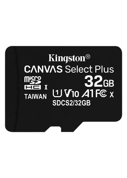 Карта пам`яті MicroSDHC 32GB UHS-I Class 10 Kingston Canvas Select Plus R100MB/s (SDCS2/32GBSP) SDCS2/32GBSP фото