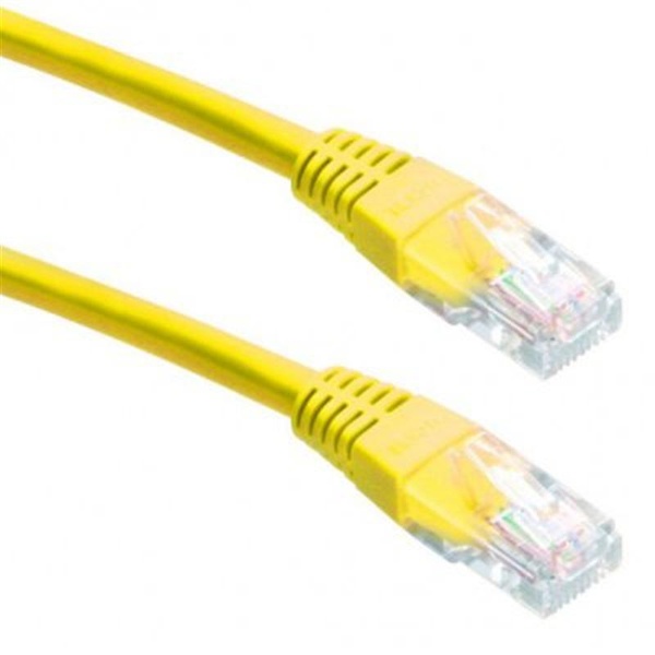 Патч-корд UTP Cablexpert (PP12-5M/Y) літий, 50u штекер із засувкою, 5 м, жовтий PP12-5M/Y фото