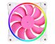 Вентилятор ID-Cooling ZF-12025-PINK ARGB (Single Pack), 120x120x25мм, 4-pin PWM, білий з рожевим ZF-12025-PINK фото 1