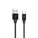 Кабель SkyDolphin S55T Neylon USB - Type-C 1м, Black (USB-000436) USB-000436 фото 1