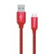 Кабель ColorWay USB-MicroUSB, 1м Red (CW-CBUM002-RD) CW-CBUM002-RD фото 1