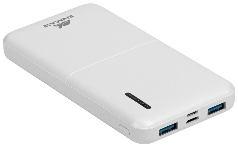 Універсальна мобільна батарея Rivacase Rivapower 10000mAh White (VA2532) RIVAPOWER VA2532 (White) фото