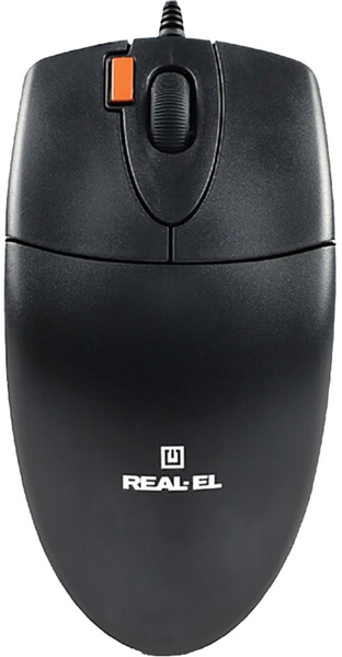 Мишка REAL-EL RM-220 Black USB EL123200026 фото