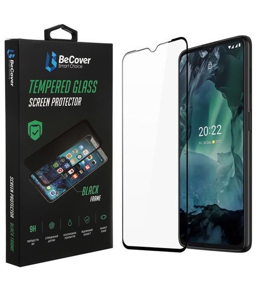 Захисне скло BeCover для Nokia G21/G11/G11 Plus Black (707603) 707603 фото