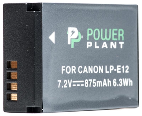 Акумулятор PowerPlant Canon LP-E12 875mAh (DV00DV1311) DV00DV1311 фото