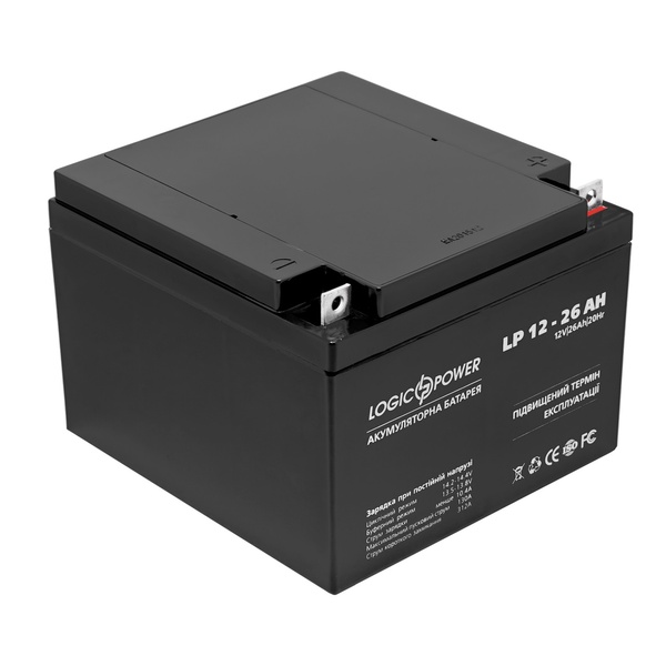 Акумуляторна батарея LogicPower LPM 12V 26AH (LPM 12 - 26 AH) AGM LP4134 фото