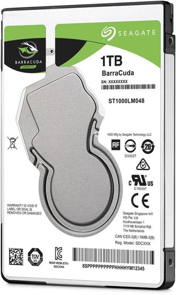 Накопичувач HDD 2.5" SATA 1.0TB Seagate BarraCuda 5400rpm 128MB (ST1000LM048) ST1000LM048 фото