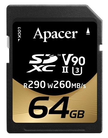 Карта пам`ятi SDXC 64GB UHS-II/U3 Class 10 Apacer (AP64GSDXC10V9-R) AP64GSDXC10V9-R фото