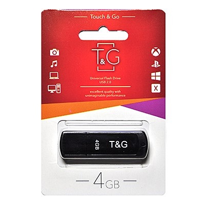 Флеш-накопичувач USB 4GB T&G 011 Classic Series Black (TG011-4GBBK) TG011-4GBBK фото
