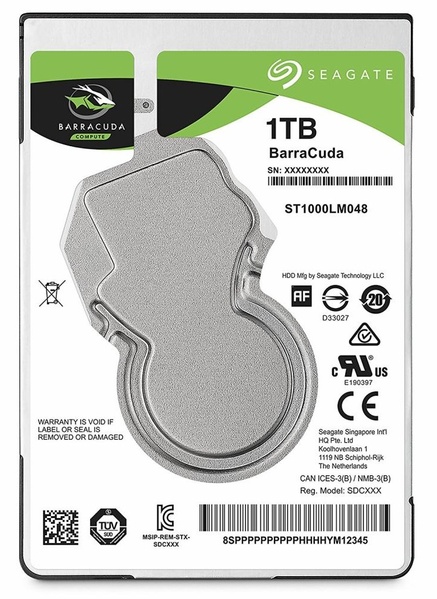 Накопичувач HDD 2.5" SATA 1.0TB Seagate BarraCuda 5400rpm 128MB (ST1000LM048) ST1000LM048 фото