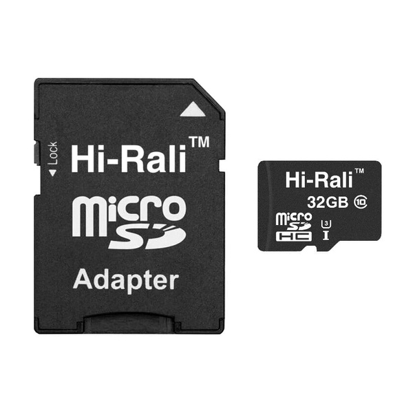 Карта пам`ятi MicroSDHC 32GB UHS-I U3 Class 10 Hi-Rali + SD-adapter (HI-32GBSD10U3-01) HI-32GBSD10U3-01 фото