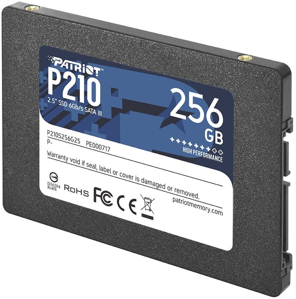 Накопичувач SSD 256GB Patriot P210 2.5" SATAIII TLC (P210S256G25) P210S256G25 фото