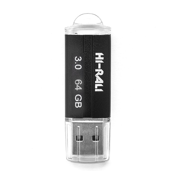 Флеш-накопичувач USB3.0 64GB Hi-Rali Corsair Series Black (HI-64GB3CORBK) HI-64GB3CORBK фото