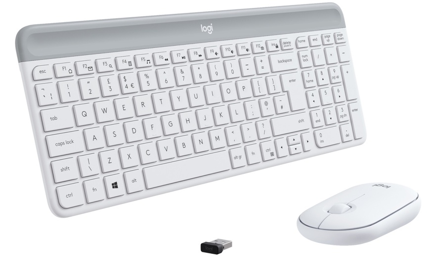 Комплект (клавіатура, мишка) бездротовий Logitech MK470 White USB (920-009205) 920-009205 фото