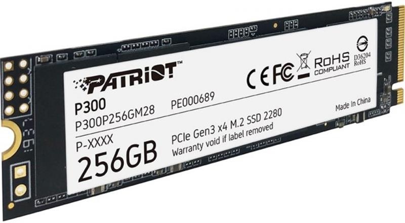 Накопичувач SSD 256GB Patriot P300 M.2 2280 PCIe 3.0 x4 NVMe TLC (P300P256GM28) P300P256GM28 фото