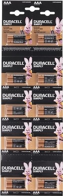 Батарейка Duracell Basic AAA/LR03 BL 2шт (відривна, 2*10) 5011646 фото