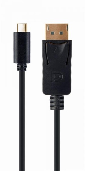 Кабель Cablexpert (A-CM-DPM-01) USB Type C - DisplayPort, 2 м, чорний A-CM-DPM-01 фото