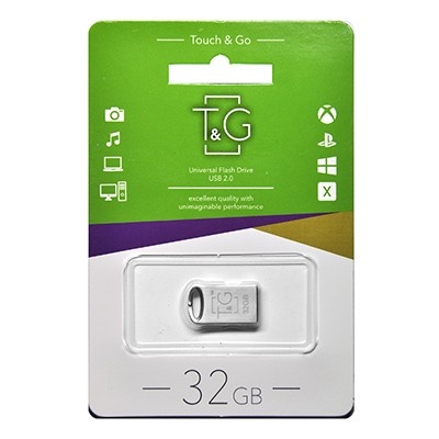 Флеш-накопичувач USB 32GB T&G 105 Metal Series Silver (TG105-32G) TG105-32G фото