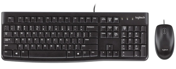 Комплект (клавіатура, мишка) Logitech MK120 Black USB (920-002563) 920-002563 фото