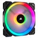 Вентилятор Corsair LL120 RGB (CO-9050071-WW), 120x120x25мм, 4-pin, чорний CO-9050071-WW фото 1