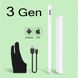 Стілус універсальний Goojodoq Active Magnetic 3 Gen Android iPhone (iPad до 2017) Type-C 1.2mm White (4000001752707W) 4000001752707W фото 2