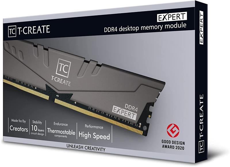 Модуль пам`яті DDR4 2x8GB/3200 Team T-Create Expert Gray (TTCED416G3200HC16FDC01) TTCED416G3200HC16FDC01 фото