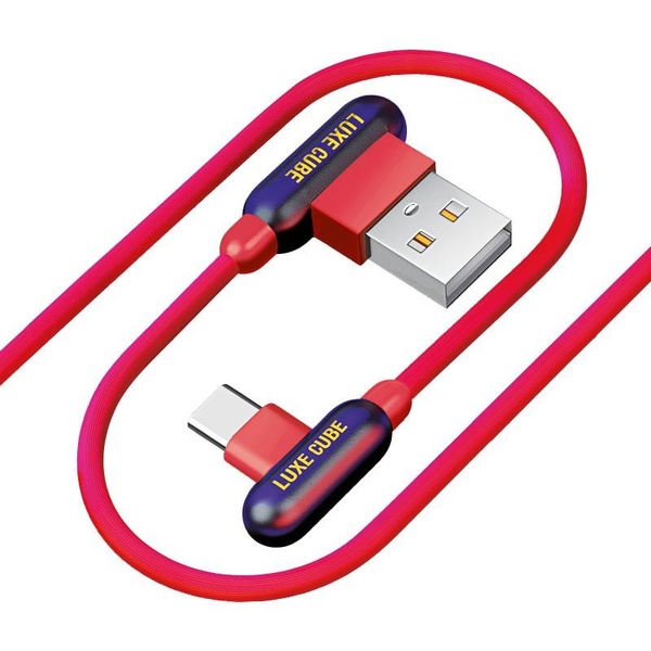Кабель Luxe Cube Game USB-USB Type C, 1м, червоний (8886668686136) 8886668686136 фото
