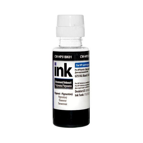 Чорнило CW HP Ink Tank 115/315/415 (Black Pigment) (CW-HP51BK01) 100мл CW-HP51BK01 фото