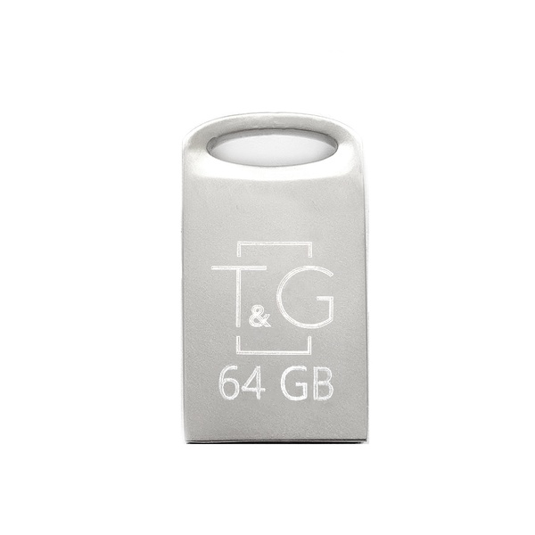 Флеш-накопичувач USB 64GB T&G 105 Metal Series Silver (TG105-64G) TG105-64G фото