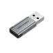 Адаптер Vention USB 3.0 AM - USB Type-C AF Gray (CDPH0) CDPH0 фото 1
