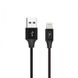 Кабель SkyDolphin S55L Neylon USB - Lightning 1м, Black (USB-000434) USB-000434 фото 1