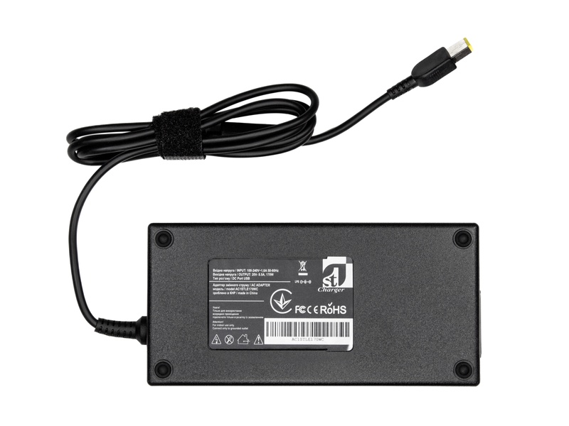 Блок живлення 1StCharger для ноутбука Lenovo 20V 170W 8.5A Square (AC1STLE170WC) AC1STLE170WC фото