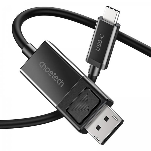 Кабель Choetech DisplayPort - USB Type-C (M/M), 1.8 м, Black (XCP-1803-BK) XCP-1803-BK фото