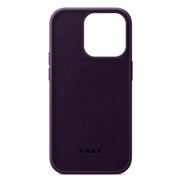 Чохол-накладка Armorstandart Fake Leather для Apple iPhone 14 Pro Dark Cherry (ARM64398) ARM64398 фото