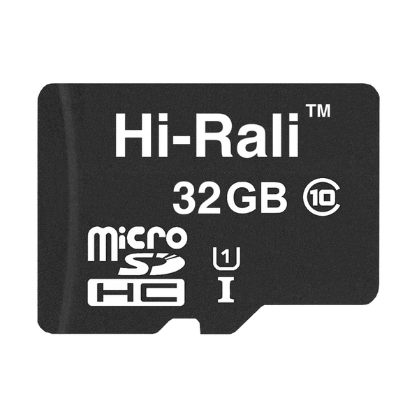 Карта пам`ятi MicroSDHC 32GB UHS-I Class 10 Hi-Rali (HI-32GBSD10U1-00) HI-32GBSD10U1-00 фото